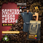 Cafetera Italiana Dakar Capacidad 3 Tazas + 250g Café