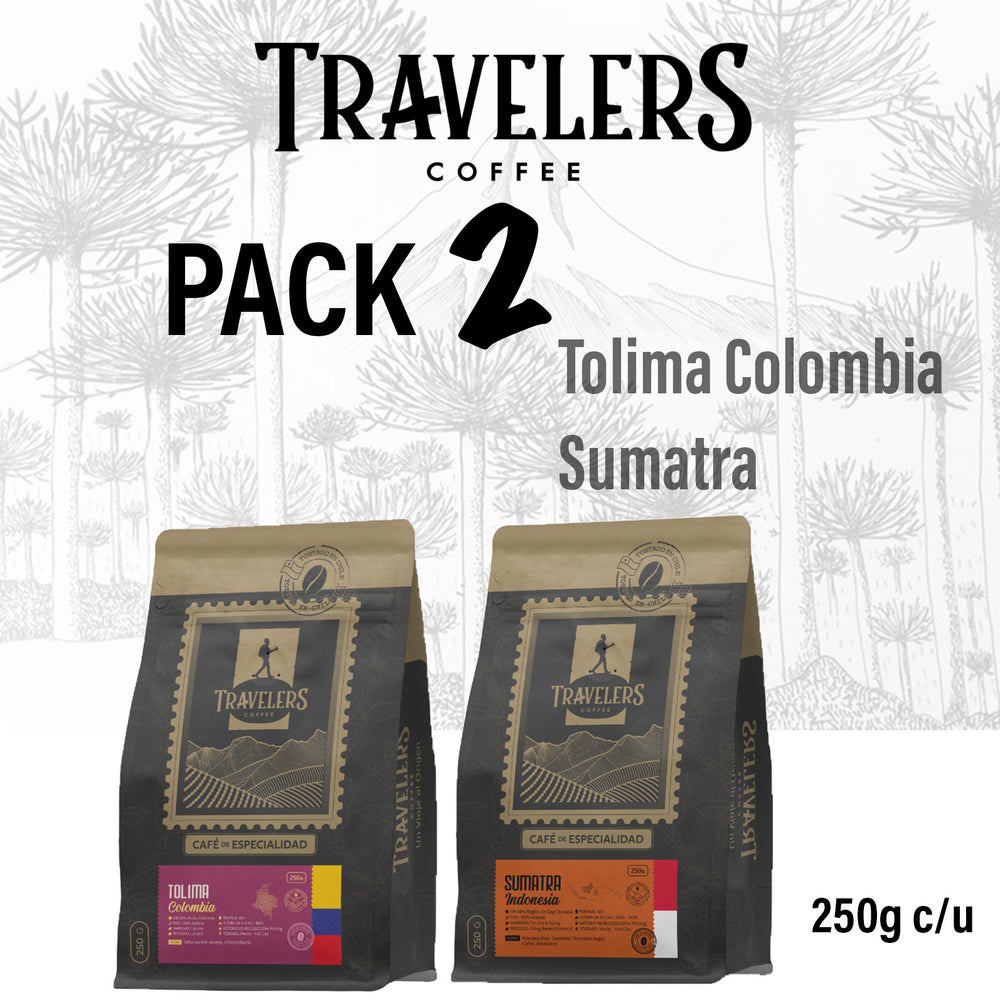 Café Pack 2 | Tolima Colombia - Sumatra Indonesia. 250g c/u