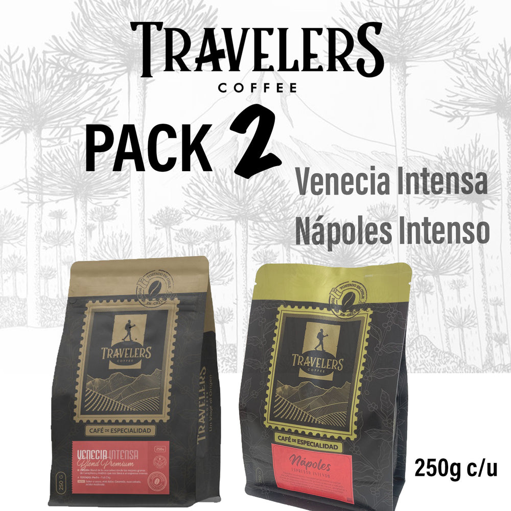 Café Pack 2 | Venecia Intensa - Nápoles Intenso 250g c/u