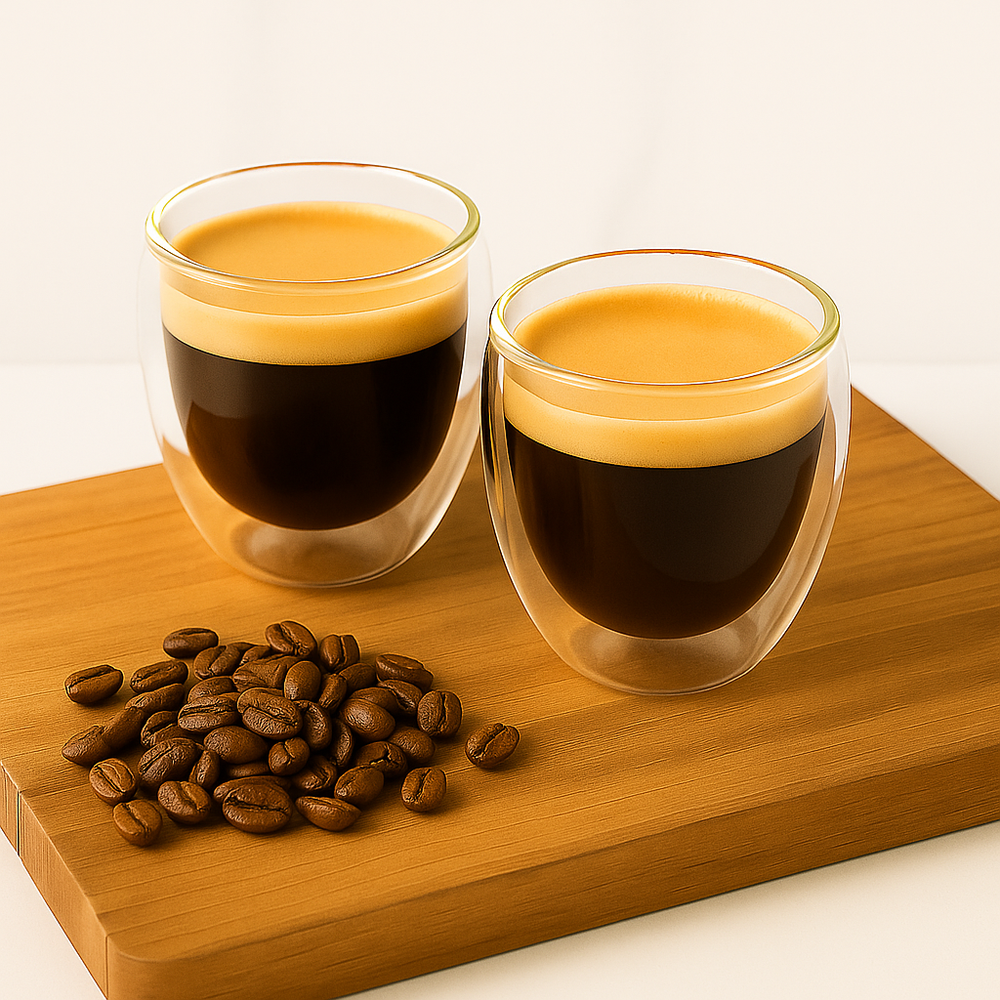 Pack Café 250g - Set 2 tazas doble pared