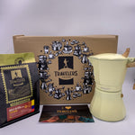 Coffee Box Regalo Cafetera Italiana  Petra 6tz + 250g café Venecia